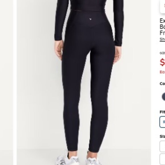 Old Navy Active Extra-High Waisted PowerSoft Boundless 7/8 Pocket Legging M Tall - Picture 3 of 4